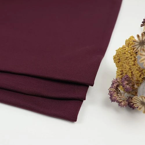 LIGHT TERRY SWEAT In Maroon Von Meet Milk 1 LIGHT TERRY SWEAT In Maroon Von Meet Milk