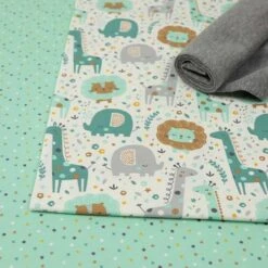 Bio Jersey Stoff Mini Jungle Confetti Mint Von Stoffonkel -TextilKreativ Verkaufsgeschäft Mini Jungle Confetti mint von Stoffonkel 458 3