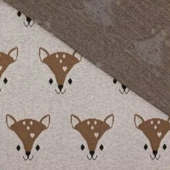 Bio Kuscheljacquard Missi In Braun Von Stoffonkel -TextilKreativ Verkaufsgeschäft Missi in braun von Stoffonkel Bio 833 2