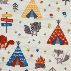 Bio Jersey Motiv Abenteuercamp Von Stoffonkel -TextilKreativ Verkaufsgeschäft Motiv Abenteuercamp von Stoffonkel Bio Jersey 982 2