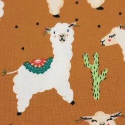 Bio Jersey Motiv Alpakas Von Stoffonkel In Messing -TextilKreativ Verkaufsgeschäft Motiv Alpakas von Stoffonkel in messing 1739 2