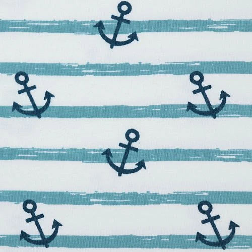 Bio Jersey Motiv Anker Blau Von Stoffonkel 3 Bio Jersey Motiv Anker Blau Von Stoffonkel – Bild 3