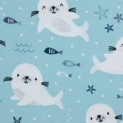 Bio Jersey Motiv Babyrobbe Von Stoffonkel -TextilKreativ Verkaufsgeschäft Motiv Babyrobbe von Stoffonkel Bio Jersey 1651 2