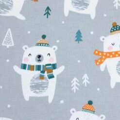 Bio Jersey Motiv Bärchenwald Grau Von Stoffonkel -TextilKreativ Verkaufsgeschäft Motiv Baerchenwald grau von Stoffonkel Bio 1509 2