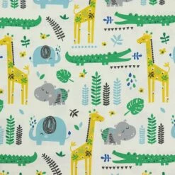 Bio Jersey Motiv Cool Jungle Von Stoffonkel In Ecru -TextilKreativ Verkaufsgeschäft Motiv Cool Jungle von Stoffonkel in 589 2