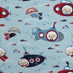 Bio Jersey Motiv Diving Cat In Gletscher Von Stoffonkel -TextilKreativ Verkaufsgeschäft Motiv Diving Cat in gletscher von 969 2