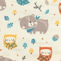 Bio Jersey Motiv Eule Und Bär Von Stoffonkel -TextilKreativ Verkaufsgeschäft Motiv Eule und Baer von Stoffonkel 2100 2
