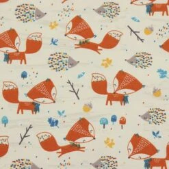 Bio Jersey Motiv Fuchs Und Igel Von Stoffonkel -TextilKreativ Verkaufsgeschäft Motiv Fuchs und Igel von Stoffonkel 528 2