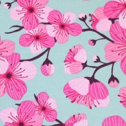 Bio Jersey Motiv Sakura In Grün Von Stoffonkel 6 Bio Jersey Motiv Sakura In Grün Von Stoffonkel -TextilKreativ Verkaufsgeschäft Motiv Sakura in gruen von Stoffonkel 1488 2