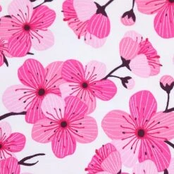 Bio Jersey Motiv Sakura In Weiß Von Stoffonkel -TextilKreativ Verkaufsgeschäft Motiv Sakura in weiss von Stoffonkel 1489 2