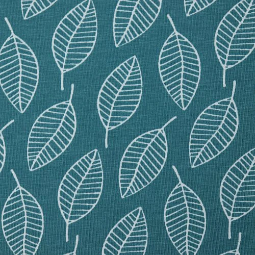 Bio Jersey Motiv Single Leave Everglade Von Stoffonkel 3 Bio Jersey Motiv Single Leave Everglade Von Stoffonkel – Bild 3