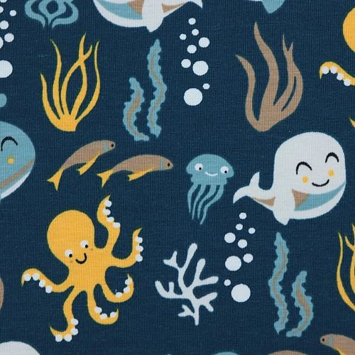 Bio Jersey Motiv Unter Dem Meer Von Stoffonkel 3 Bio Jersey Motiv Unter Dem Meer Von Stoffonkel – Bild 3