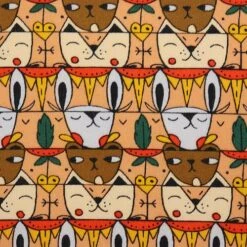 Bio Jersey Motiv Urban Pueblos Von Stoffonkel -TextilKreativ Verkaufsgeschäft Motiv Urban Pueblos von Stoffonkel Bio 1414 2