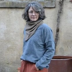 Organic Brushed Bio Piqué In Navy Meliert Von Mind The MAKER -TextilKreativ Verkaufsgeschäft Navy meliert von mind the MAKER 920 5