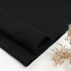 Neva 2x1 Lyocell Bündchen Gerippt In Black Von Meet MILK