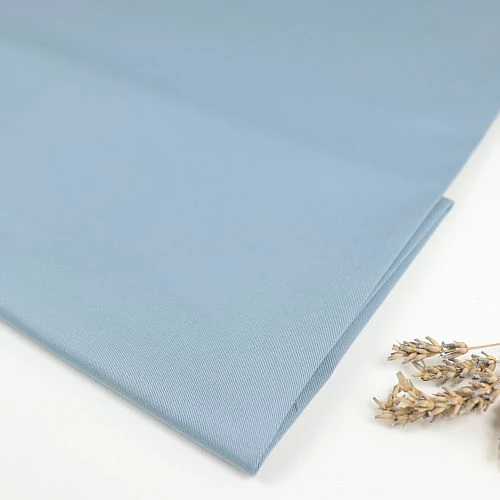 ORGANIC COTTON STRETCH TWILL In Faded Blue Von Mind The MAKER 1 ORGANIC COTTON STRETCH TWILL In Faded Blue Von Mind The MAKER
