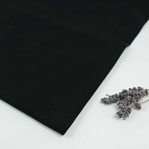 Organic Single Stretch Jersey In Black Von Mind The MAKER 1 Organic Single Stretch Jersey In Black Von Mind The MAKER