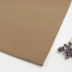 Organic Single Stretch Jersey In Camel Von Mind The MAKER