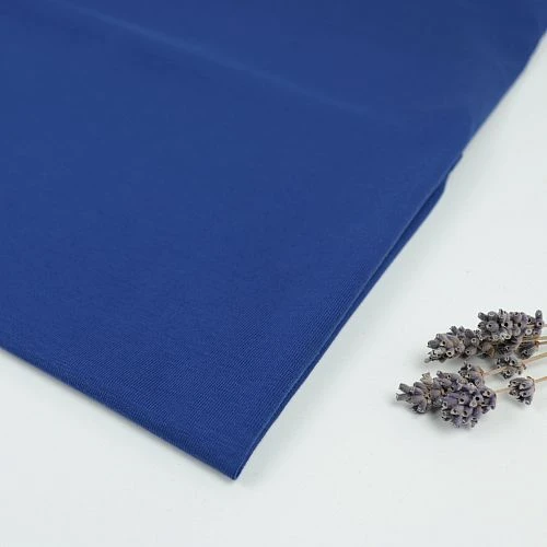 Organic Single Stretch Jersey In Cobalt Blue Von Mind The MAKER 1 Organic Single Stretch Jersey In Cobalt Blue Von Mind The MAKER