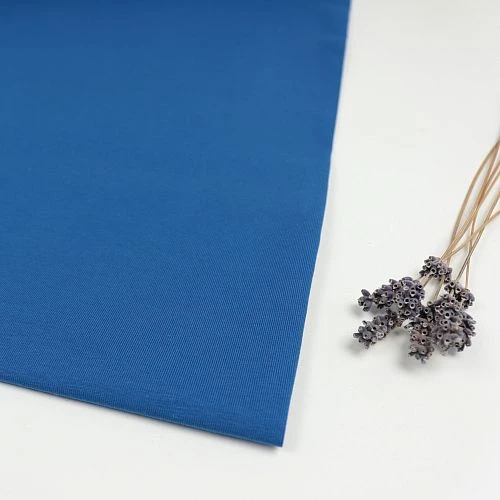 Organic Single Stretch Jersey In Intense Blue Von Mind The MAKER 1 Organic Single Stretch Jersey In Intense Blue Von Mind The MAKER