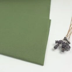 Organic Single Stretch Jersey In Olive Green Von Mind The MAKER