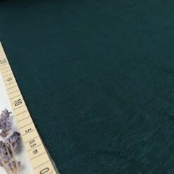 Organic Slub Jacquard Knit In Bottle Green Von Mind The MAKER