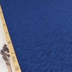 Organic Slub Jacquard Knit In Cobalt Blue Von Mind The MAKER