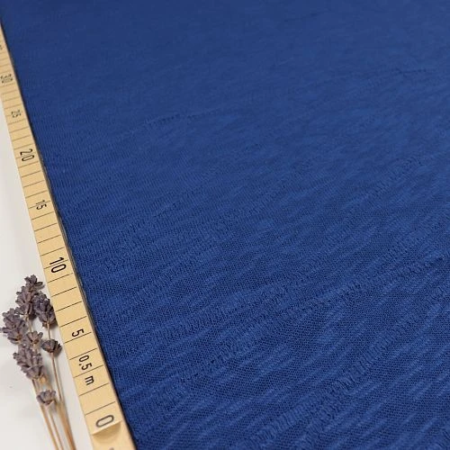 Organic Slub Jacquard Knit In Cobalt Blue Von Mind The MAKER 1 Organic Slub Jacquard Knit In Cobalt Blue Von Mind The MAKER