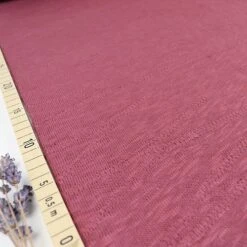 Organic Slub Jacquard Knit In Rosewood Von Mind The MAKER