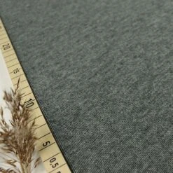 Organic Brushed Bio Piqué In Dark Green Meliert Von Mind The MAKER