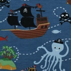 Bio Jersey Pirate Island In Jeans -TextilKreativ Verkaufsgeschäft Pirate Island in Jeans Bio Jersey 2139 2