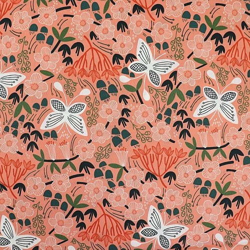 Bio Popeline Baumwollstoff Alice Holt White Aus Der Serie Stockbridge Von Cloud9 2 Bio Popeline Baumwollstoff Alice Holt White Aus Der Serie Stockbridge Von Cloud9 – Bild 2