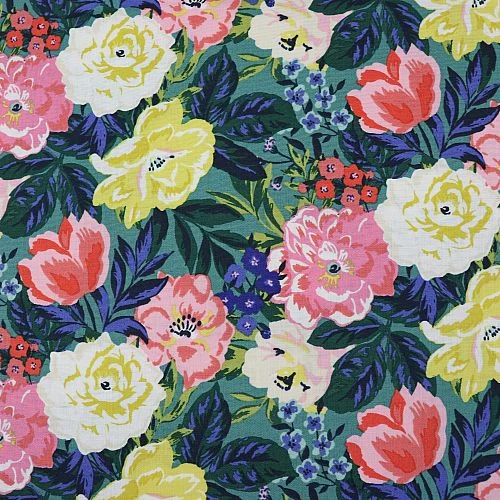 Bio Popeline Baumwollstoff Bouquet Aus Der Serie Perennial Von Cloud9 2 Bio Popeline Baumwollstoff Bouquet Aus Der Serie Perennial Von Cloud9 – Bild 2