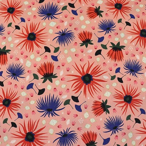 Bio Popeline Baumwollstoff Dahlia Blush Aus Der Serie Dragons & Lanterns Von Cloud9 2 Bio Popeline Baumwollstoff Dahlia Blush Aus Der Serie Dragons & Lanterns Von Cloud9 – Bild 2