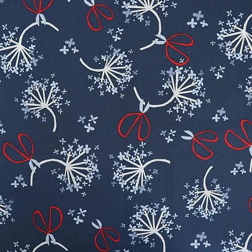 Bio Popeline Baumwollstoff Hydrangea Blau Von Monaluna 2 Bio Popeline Baumwollstoff Hydrangea Blau Von Monaluna – Bild 2