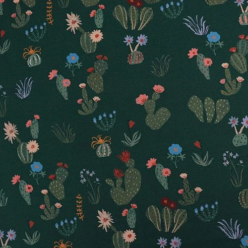 Bio Popeline Baumwollstoff Prickly Florals Aus Der Serie Arid Wilderness Von Cloud9 2 Bio Popeline Baumwollstoff Prickly Florals Aus Der Serie Arid Wilderness Von Cloud9 – Bild 2