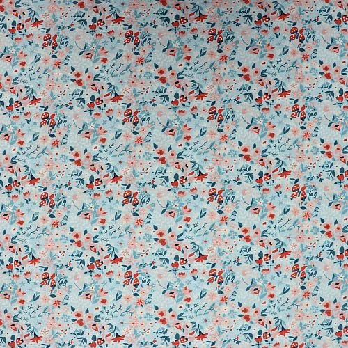 Bio Popeline Baumwollstoff Woodland Floral Dawn Von Monaluna 2 Bio Popeline Baumwollstoff Woodland Floral Dawn Von Monaluna – Bild 2