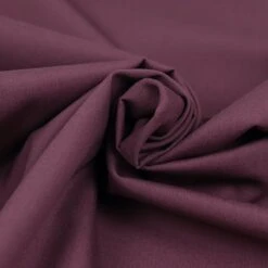 Uni Bio Popeline Candy Cotton In Aubergine Von Verhees -TextilKreativ Verkaufsgeschäft Popeline Candy Cotton in Aubergine von 2156 2