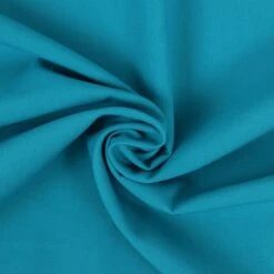 Uni Bio Popeline Hellpetrol Von Amandine Cha -TextilKreativ Verkaufsgeschäft Popeline hellpetrol von Amandine Cha Uni 1103 2