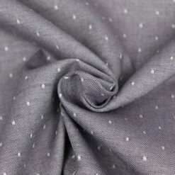 Bio Chambray Punkte Diabolo Violette Von Amandine Cha -TextilKreativ Verkaufsgeschäft Punkte Diabolo Violette von Amandine Cha 1285 2