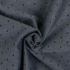 Bio Chambray Punkte Nebelgrau Von Amandine Cha -TextilKreativ Verkaufsgeschäft Punkte Nebelgrau von Amandine Cha Bio 1194 2