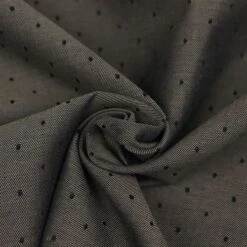 Bio Chambray Punkte In Tabac Von Amandine Cha -TextilKreativ Verkaufsgeschäft Punkte in Tabac von Amandine Cha 1282 2