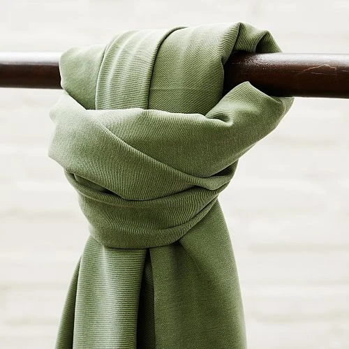 SOFT STRETCH TWILL In Moss Von Meet Milk 1 SOFT STRETCH TWILL In Moss Von Meet Milk