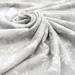 Bio Relief Strickjacquard Shiny Leaves Platin Von Stoffonkel -TextilKreativ Verkaufsgeschäft Shiny Leaves platin von Stoffonkel Bio 812 3