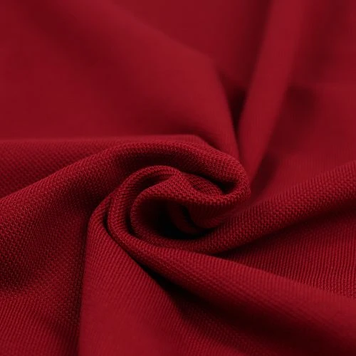 Bio Single Piqué Uni In Kirschrot Von Fabrilogy 2 Bio Single Piqué Uni In Kirschrot Von Fabrilogy – Bild 2