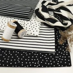 Bio Jersey Stoff Dotties Schwarz Von Stoffonkel -TextilKreativ Verkaufsgeschäft Stoff Dotties schwarz von Stoffonkel Bio 544 2