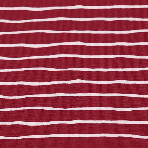 Bio Ringeljersey Stoff Good Vibes Stripes Kirsche Von Stoffonkel 3 Bio Ringeljersey Stoff Good Vibes Stripes Kirsche Von Stoffonkel – Bild 3