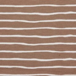 Bio Ringeljersey Stoff Good Vibes Stripes Taupe Von Stoffonkel -TextilKreativ Verkaufsgeschäft Stoff Good Vibes Stripes taupe von 1749 2