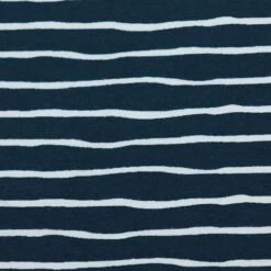 Bio Ringeljersey Stoff Good Vibes Stripes Water By Night Von Stoffonkel -TextilKreativ Verkaufsgeschäft Stoff Good Vibes Stripes water by 1748 2