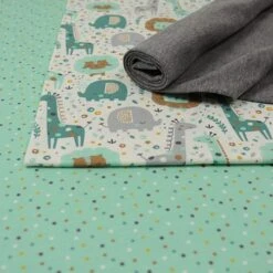 Bio Jersey Stoff Mini Jungle Confetti Mint Von Stoffonkel -TextilKreativ Verkaufsgeschäft Stoff Mini Jungle Confetti mint von 458 2